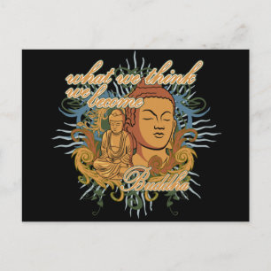 Buddha Become Quote Postcard