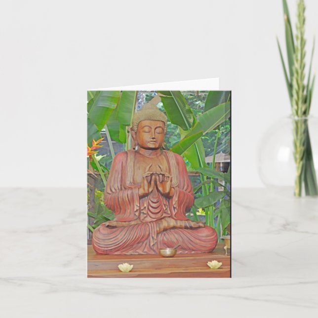 Buddha, blank note card (Front)