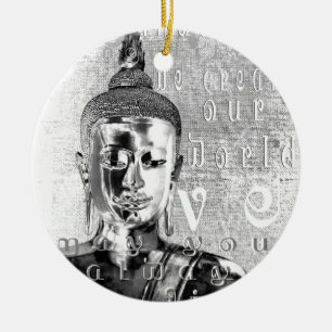 Buddha Blessing Ceramic Ornament