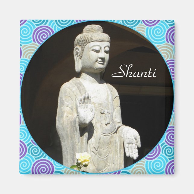Buddha blues Shanti Magnet (Front)