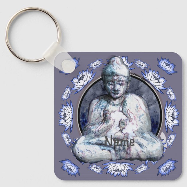 Buddha Breathe  Key Ring (Front)
