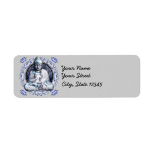 Buddha Breathe Return Address Label