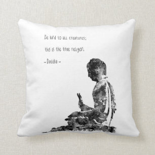 Buddha, Buddha quote, watercolor Buddha Cushion