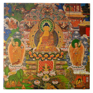 Buddha Buddhist Buddhism Blessing Boho Bohemian Ceramic Tile