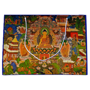 Buddha Buddhist Buddhism Blessing Boho Bohemian Large Gift Bag