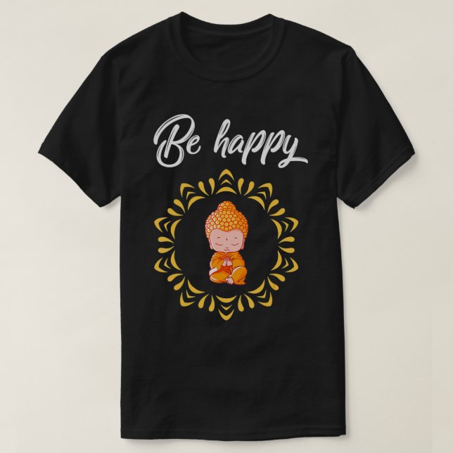 Buddha Buddhist Meditation Spiritual Zen Yoga Men  T-Shirt (Design Front)