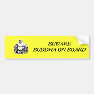 buddha bumper sticker