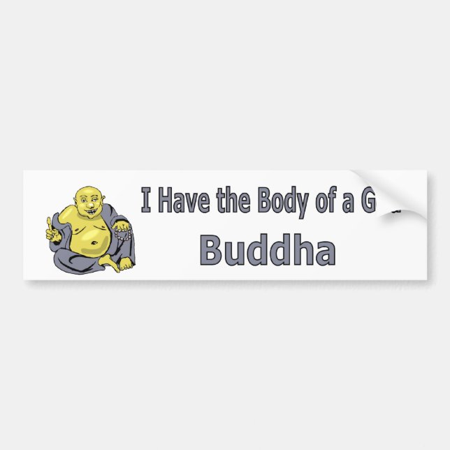 Buddha Bumper Sticker (Front)