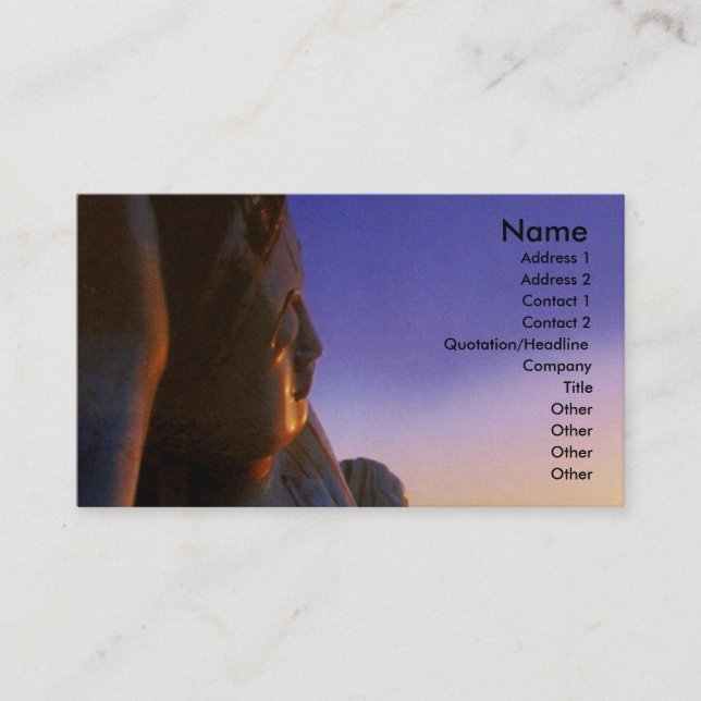 Buddha Business Card (Front)