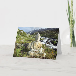 Buddha by a Stream Card