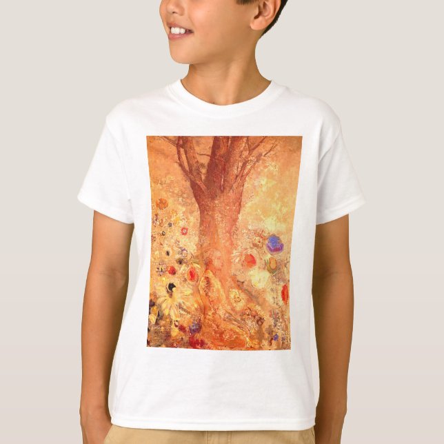 Buddha by Symbolist Painter Odilon Redon T-Shirt (Front)