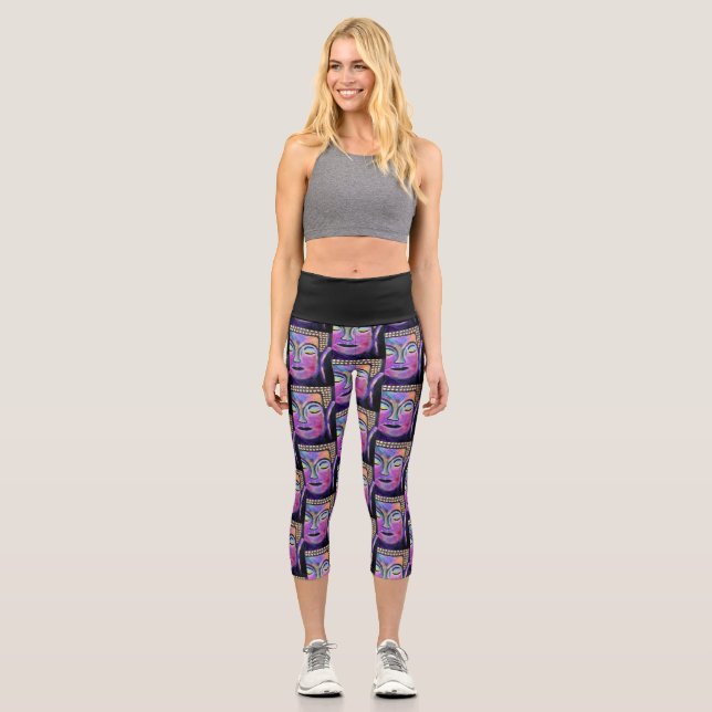 Buddha Capri Leggings (Front)