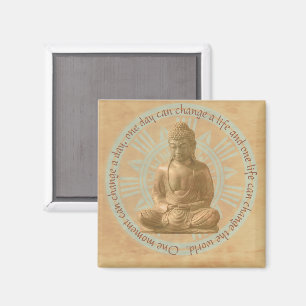 Buddha - Change The World Mandala Magnet