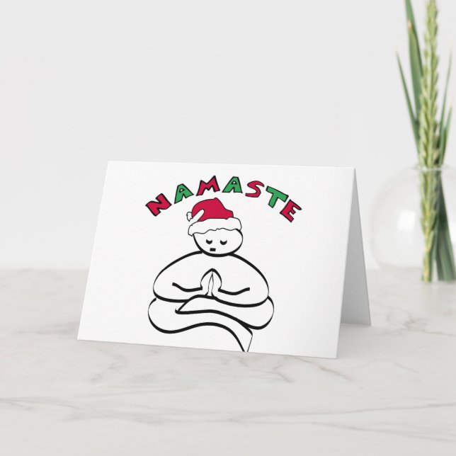 Buddha Christmas Holiday Card (Front)