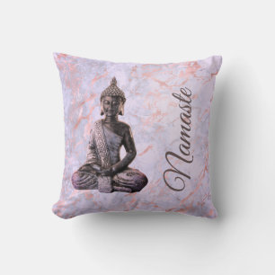 Buddha Classy Pink Lavender Marble   Cushion