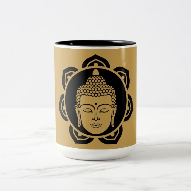 Buddha Clothing And Accessories Two-Tone Coffee Mug (Center)