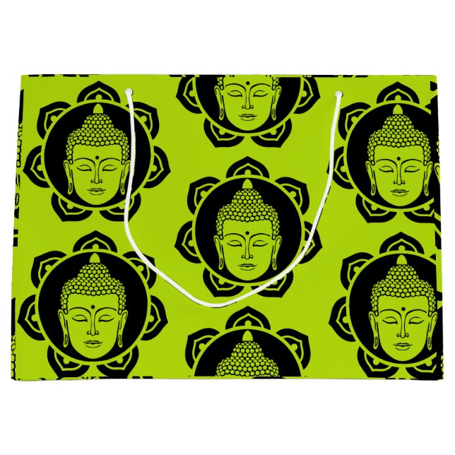 Buddha Decorative Large Gift Bag (Front)