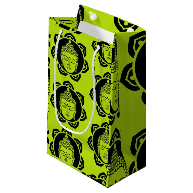 Buddha Decorative Small Gift Bag (Front Angled)