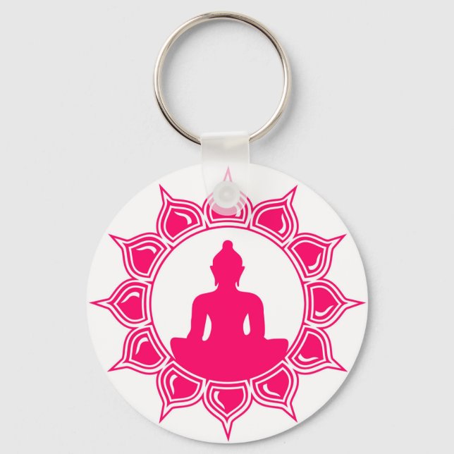 Buddha Designs by Liebby Industries Key Ring (Front)
