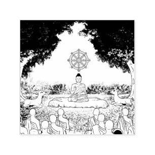 Buddha, Dharma, Sangha Self-inking Stamp