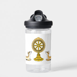 Buddha Dharma Wheel & Deers Water Bottle