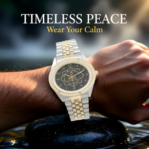 Buddha doing meditation spiritual  watch