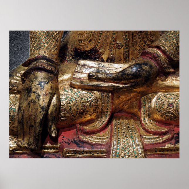 Buddha Earth Touching Mudra Poster (Front)