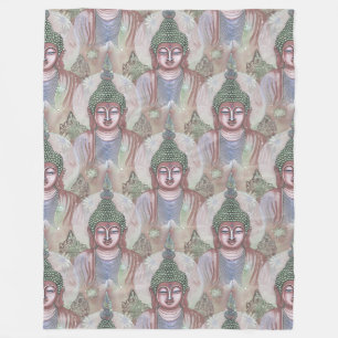 Buddha Energy - Watercolor seamless pattern 4 Fleece Blanket