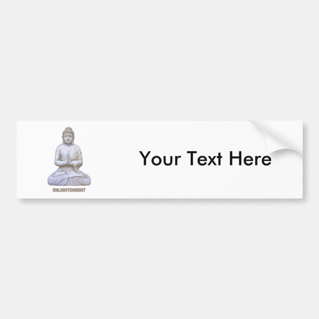 Buddha Enlightenment Bumper Sticker (Front)