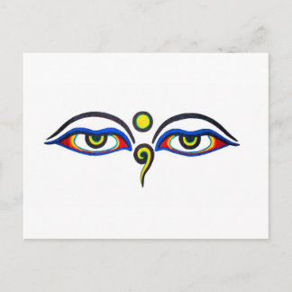 Buddha Eyes Postcard