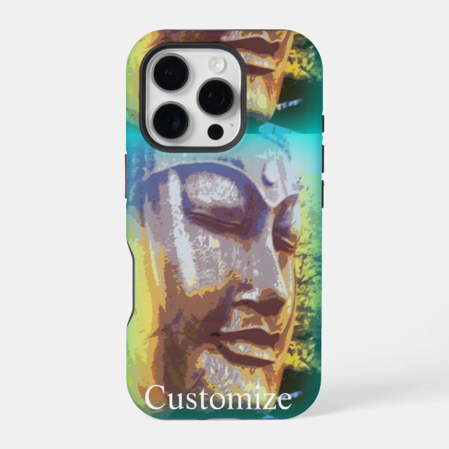 buddha face iPhone case (Back)