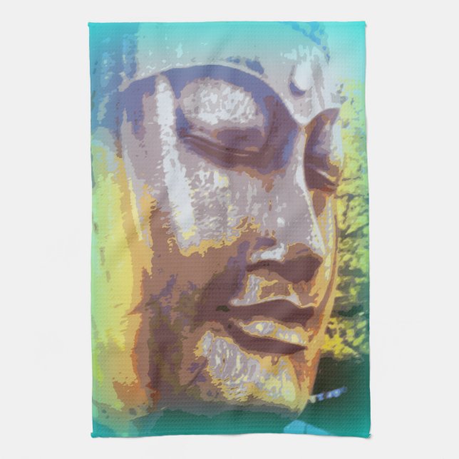 Buddha face tea towel (Vertical)