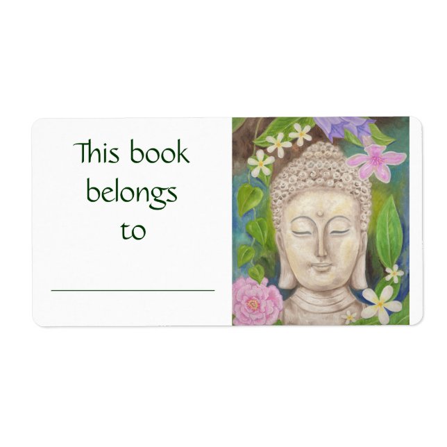 Buddha Flower book label (Front)