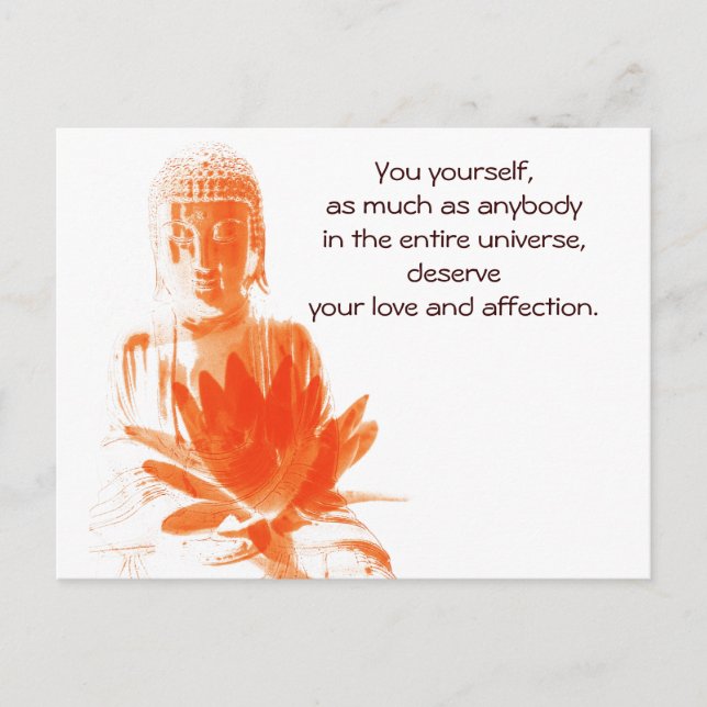 Buddha Gautama quote postcard (Front)