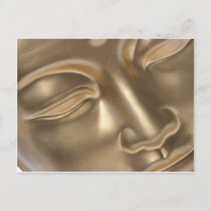 BUDDHA Gold Postcard