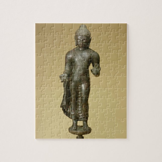Buddha, Gupta, Phopnar (bronze) Jigsaw Puzzle (Vertical)