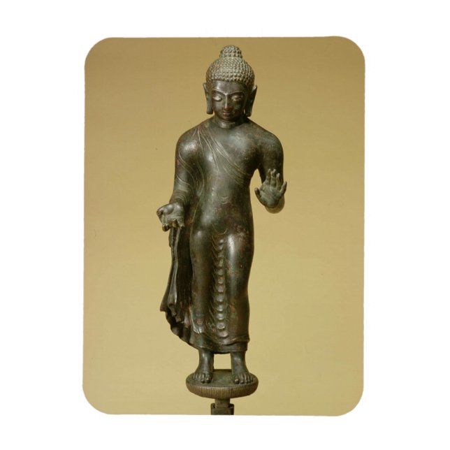 Buddha, Gupta, Phopnar (bronze) Magnet (Vertical)