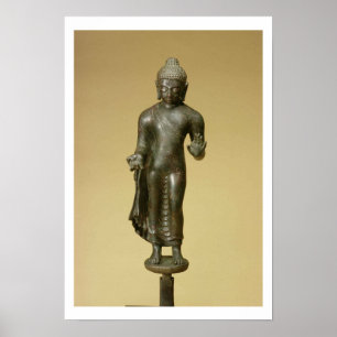 Buddha, Gupta, Phopnar (bronze) Poster