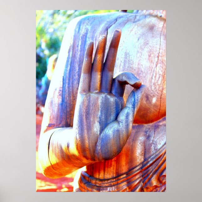 Buddha hand in A-Ok mudra Poster (Front)