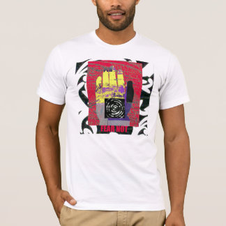 Buddha Hand - yellow on red T-Shirt