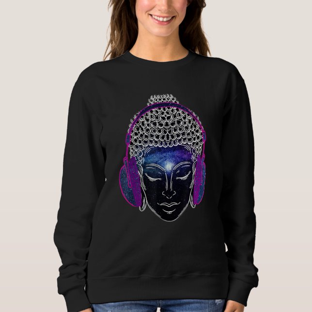 Buddha Hand Zen Buddha Yoga Mindfulness Yogi Piece Sweatshirt (Front)