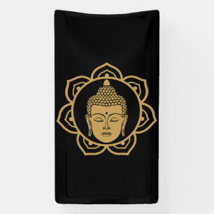 Buddha Head Meditation Banner