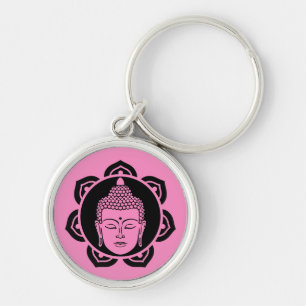 Buddha Head Meditation Jewellery Key Ring
