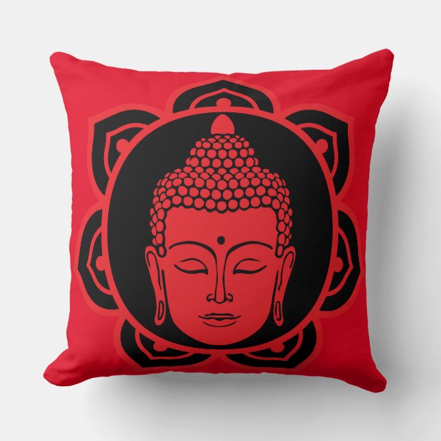 Buddha Head Meditation Pillow (Front)