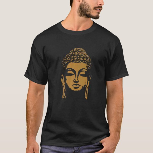 Buddha Head Siddhartha Gautama T-Shirt (Front)