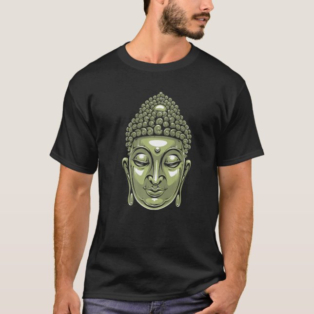 Buddha Head Siddhartha Gautama   T-Shirt (Front)