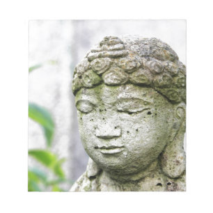 Buddha head statue notepad