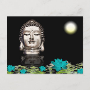 Buddha Head Statue Postcard