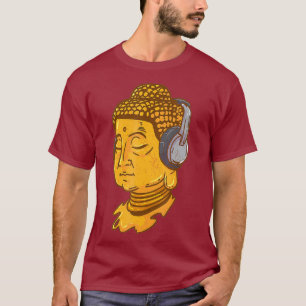 Buddha Headphone Buddhist Monk T-Shirt