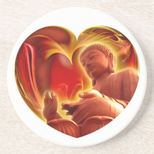 BUDDHA Heart Coaster